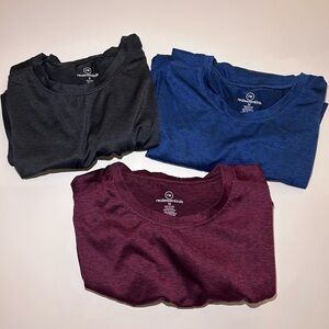 Amazon Essentials Men's Short Sleeve Tees - Charcoal, Navy, Maroon